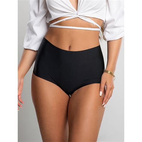 Kit Calcinhas Boxer Sem Costura Corte a Laser Não Marca Cós Alto Lingerie Feminina Revenda