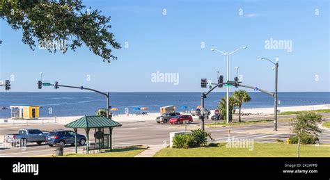 Beach View In Biloxi Mississippi Stock Photo Alamy
