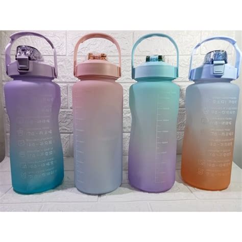 Jual Botol Minum Tritan Liter Rainbow Bpa Free Premium Free Sticker