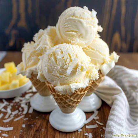 Coconut Pineapple Ice Cream Quick Homemade Recipes