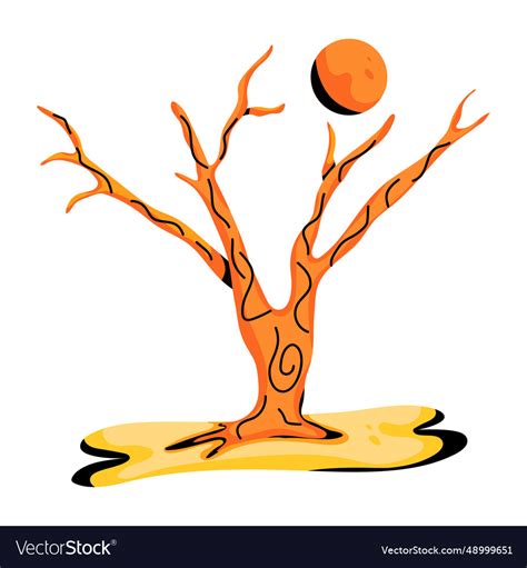 Naked Tree Royalty Free Vector Image VectorStock