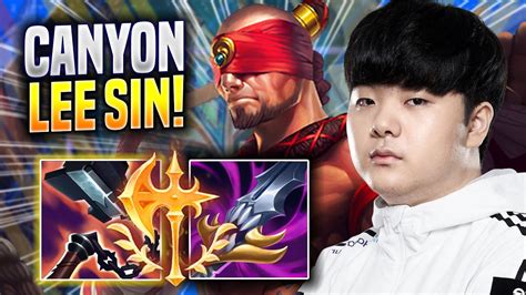 Canyon Crazy Game With Lee Sin Dk Canyon Plays Lee Sin Jungle Vs