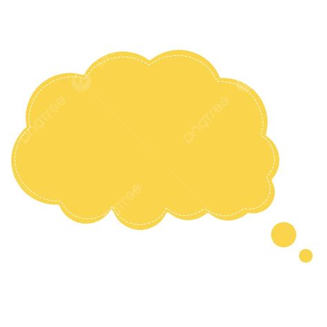 Dialog Bubble Clipart Vector, Vector Yellow Cloud Bubble Dialog, Yellow ...