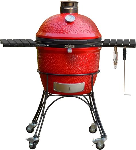 BBQ Toro Kamado Grill Holzkohlegrill Kuro Ø 52 cm mit Bambusablage