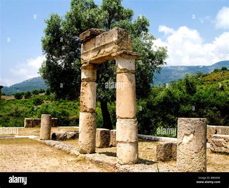 Ancient City Ruins Of Kaunos Caunos Dalyan Turkey Stock Photo Alamy