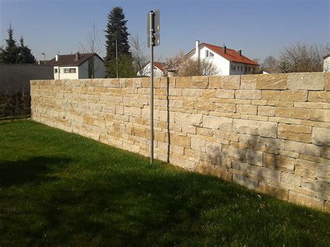mauer als grundstucksbegrenzung rommel garten und landschaftsbau