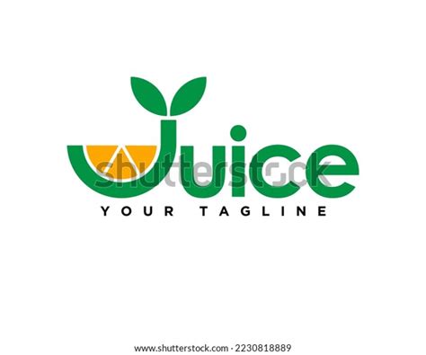 Logo Combination Letter J Orange Juice Stock Vector (Royalty Free ...