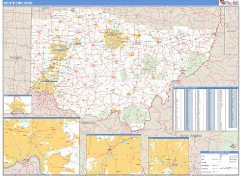 Southern Ohio Cities Map