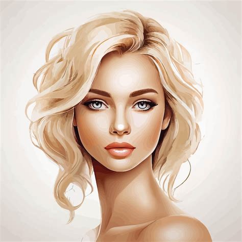 Vecteurs et illustrations de Femme blonde visage en téléchargement gratuit Freepik