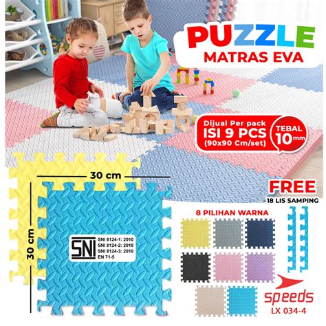 Jual Speeds Matras Evamat X Cm Mm Isi Pc Matras Puzzle Karpet