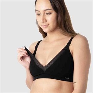 Hot Milk Caress Bamboo Wirefree Regular Nursing Bra Storm In A D Cup Aus