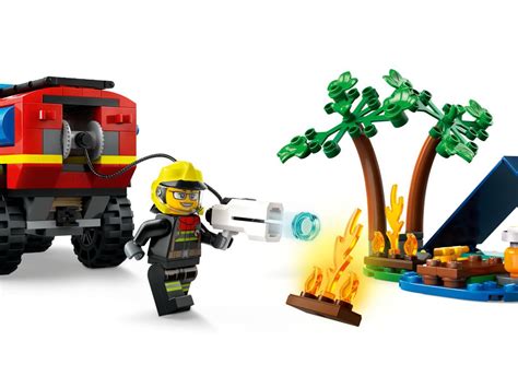 LEGO 60412 CITY Terenowy wóz strażacki z łodzią- worldtoys.pl
