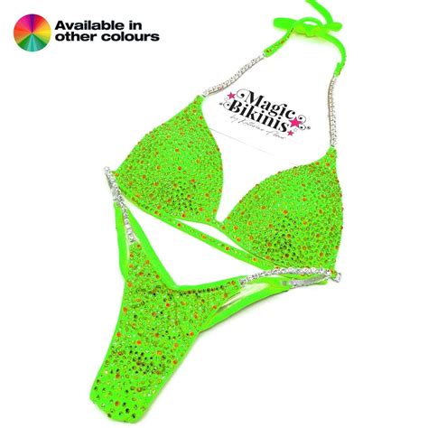 Quick Ship Bikini 123 Lycra Small Combo Crystals NPC PCA WFF NABBA IBFF GBO ICN INBA