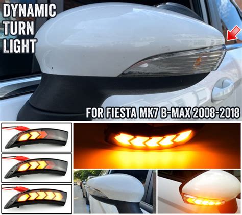 Hys Pcs Dynamic Led Turn Signal Light Flowing Side Wing Rearview