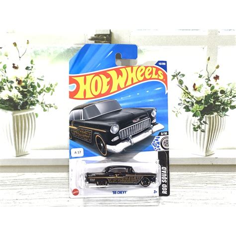 HOTWHEELS HOT WHEELS Hitam 風火輪 55 雪佛蘭黑色壓鑄風火輪 蝦皮購物