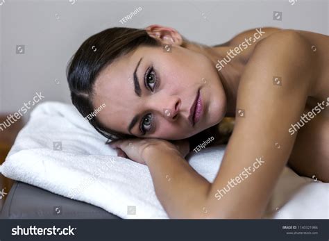 Side View Gorgeous Nude Woman Lying Stock Photo Shutterstock