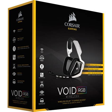 Corsair VOID Wireless 7.1 RGB White Gaming Headset | Taipei For ...