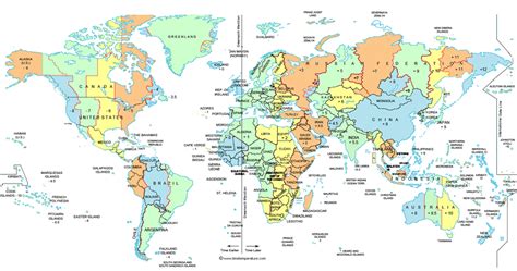 World Time Zone Map