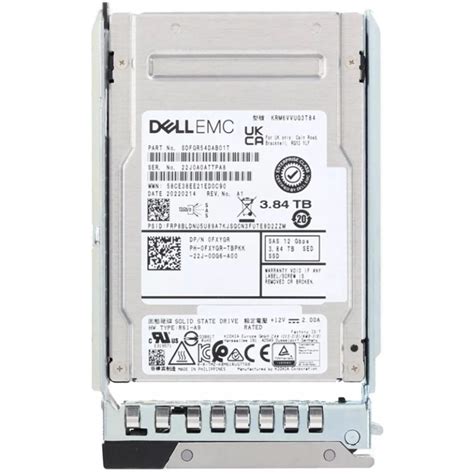 Dell Fxygr Tb Sas Gbps Sed Mixed Use Dwpd Inch Hot Plug Ssd