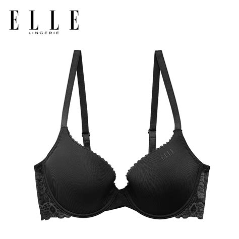 ELLE Lingerie Moulded Bra บราเตาเรยบมโครงเสรม Pad ฟองนำตกแตงลกไม LB6550 Shopee Thailand