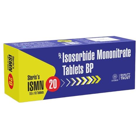 Isosorbide Mononitrate Mg Steris S Ismn Steris Healthcare Pvt Ltd