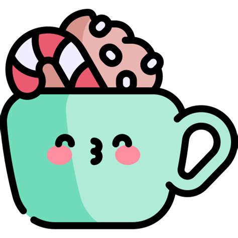 Hot Cocoa Kawaii Lineal Color Icon