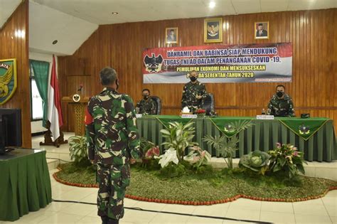 Danrem 043 Garuda Hitam Kunjungi Markas Kodim 0422 Lampung Barat