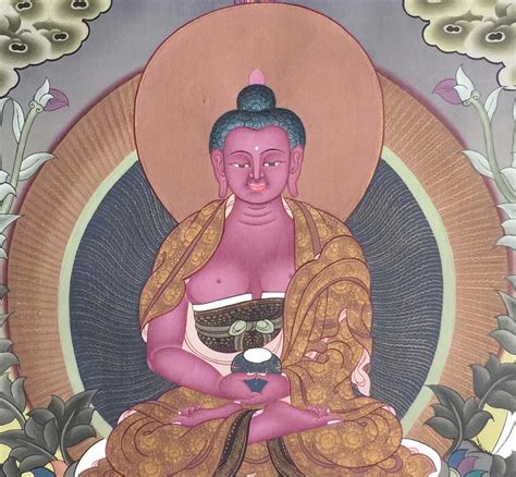 Amitabha Buddha Thangka Brocadeless Thangka Exotic India Art