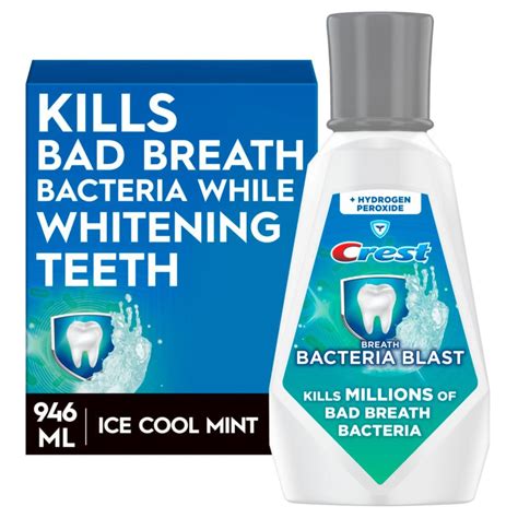 Amazon Crest Breath Bacteria Blast Mouthwash Icy Cool Mint