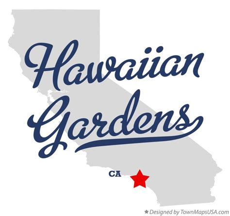 Map of Hawaiian Gardens, CA, California