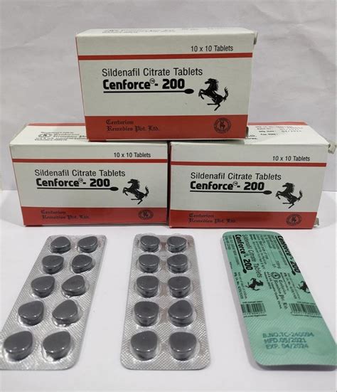 Cenforce 200 Mg Sildenafil Citrate Tablet At Rs 80stripe Sildenafil