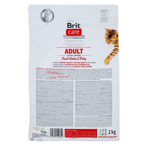 Сухой корм Brit Care Cat GF Adult Activity Support для кошек, живущих ...