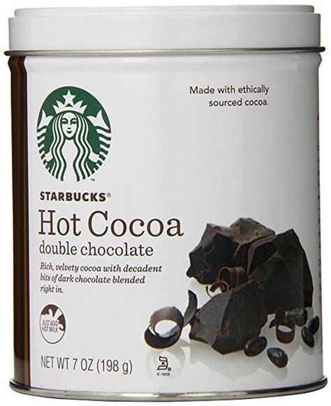 Starbucks Hot Cocoa Double Chocolate 7 Ounce Starbucks Hot Chocolate Double Chocolate