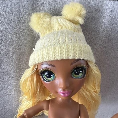 RAINBOW HIGH WINTER Break Sunny Madison Nude Articulated Doll With Ski Cap 7 98 PicClick UK