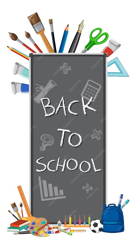 Free Vector Back To School Essentials