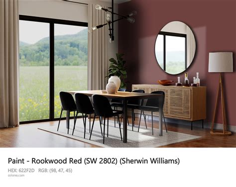 Sherwin Williams Rookwood Red SW 2802 Paint Color Codes Similar