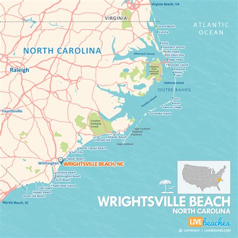 map  wrightsville beach north carolina  beaches