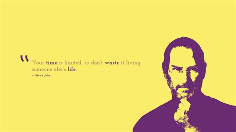 2560x1080 Resolution Steve Jobs Illustration With Quote Letter Hd