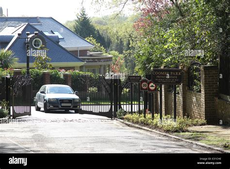 The Entrance To The Coombe Park Estate In Kingston Upon Thames In Stock