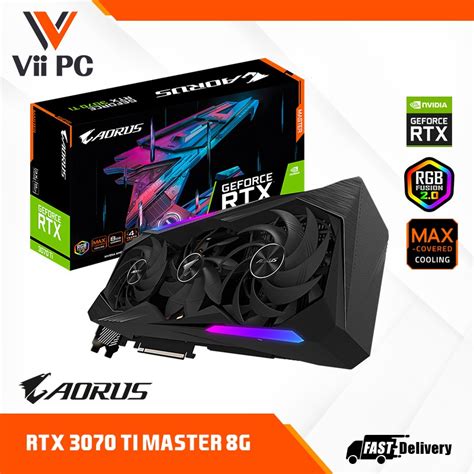 GIGABYTE AORUS Nvidia Geforce RTX 3070 Ti/ 3070Ti MASTER 8G 8GB GDDR6X ...