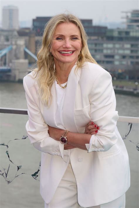 Cameron Diaz Dazzles In White Hot Suit At Back In Action London Photo Call CelebMafia