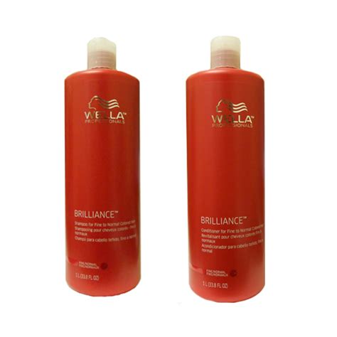 Wella Brilliance Shampoo And Conditioner Finenormal Duo 338oz Kut N Beauty Salon And Supply