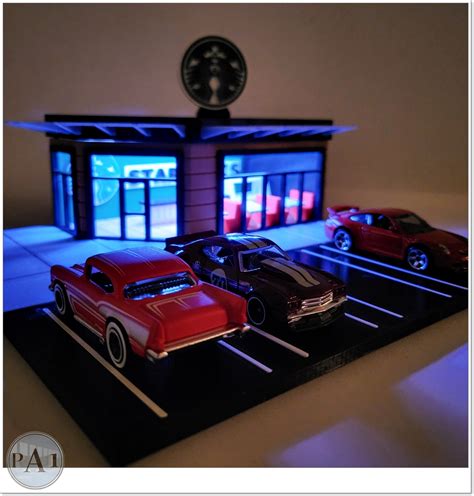 Archivo D Diorama de Hot Wheels Reunión en Starbuck sPlan de impresora D para descargarCults