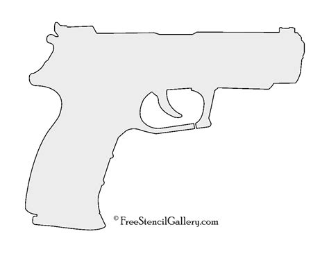 Handgun Stencil Free Stencil Gallery