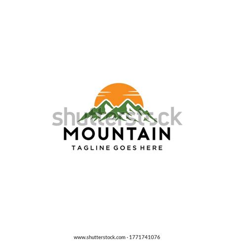 Creative Illustration Simple Mountain Logo Design Stock Vector Royalty