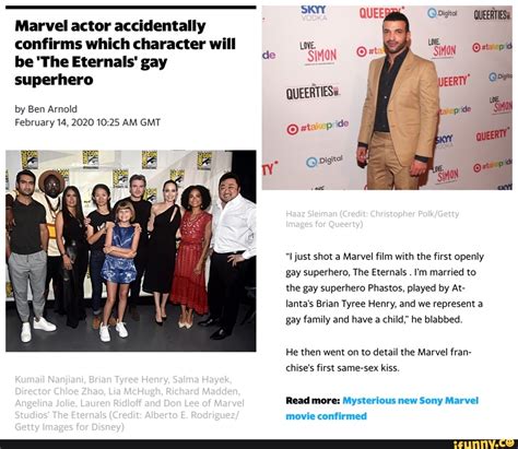 Marvel Actor Accidentally Confirms Which Character Will Be The Eternals Gay Superhero By Ben