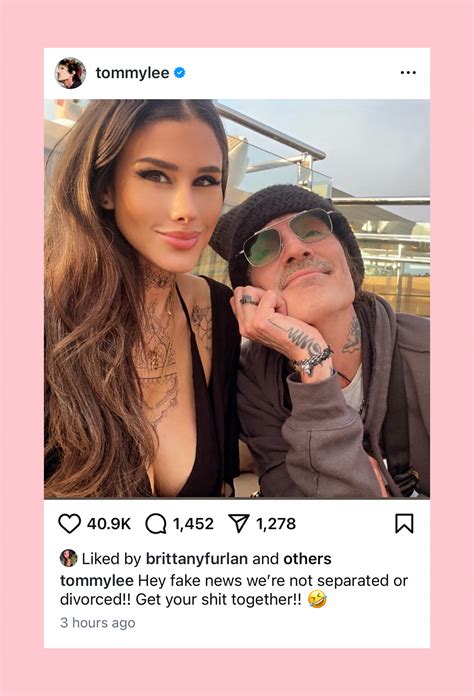 Tommy Lee Confirms He & Brittany Furlan Are Back Together After Wild