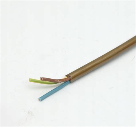 5m kabel OMY 3x0,75mm przewód prądowy okrągły ZŁOT (PR3X0,75ZŁ) • Cena ...