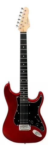 Guitarra G Mr Bk Hss Giannini Strato Escudo Preto