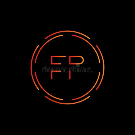 Initial Letter Fp Logo Design Vector Template Creative Linked